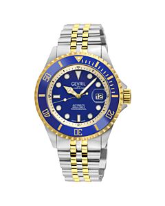 Men's Wall street Stainless Steel Blue Dial Watch