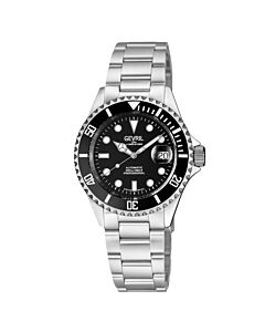 Men's Wallstreet Stainless Steel Black Dial Watch