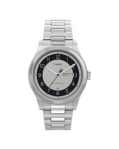 Men's Waterbury Traditional Stainless Steel Silver Dial Watch