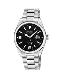 Men's West Village Stainless Steel Black Dial Watch