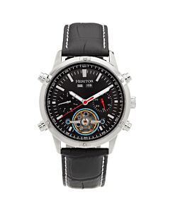 Men's Wilhelm Stainless Steel Black Dial Watch