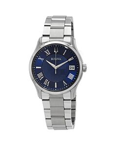 Men's Wilton Classic Stainless Steel Blue Dial Watch