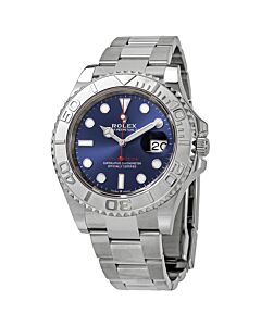 Men's Yacht-Master Oystersteel Rolex Oyster Blue Dial Watch