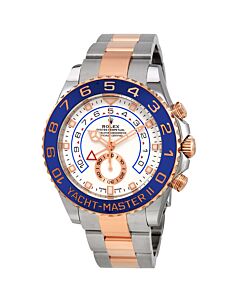 Men's Yacht-Master II Chronograph Stainless Steel and 18kt Everose Gold Rolex Oyster White Dial
