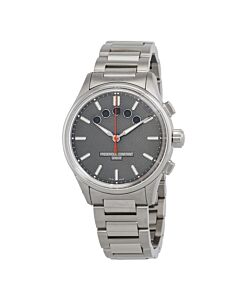 Men's Yacht Timer Regatta Countdown Polished Stainless Steel Grey Dial Watch