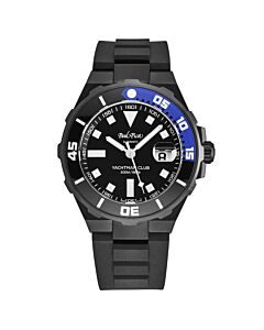 Men's Yachtmanclub Rubber Black Dial Watch