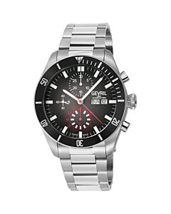 Men's Yorkville Chronograph Stainless Steel Black Dial Watch
