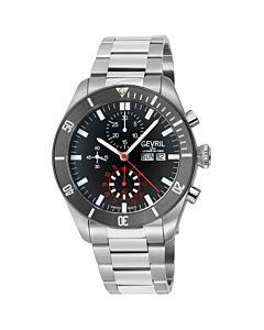 Men's Yorkville Chronograph Stainless Steel Grey Dial Watch