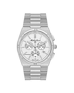 Men's Zoltan Chrono Chronograph Stainless Steel Silver Dial Watch