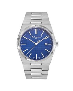 Men's Zoltan Stainless Steel Blue Dial Watch