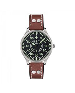 Men's Zurich Leather Black Dial Watch