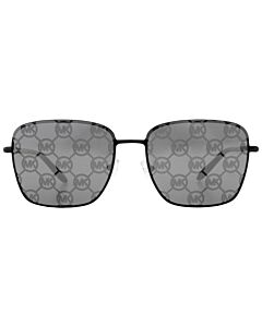 Michael Kors Burlington 57 mm Shiny Black/Dark Grey Sunglasses