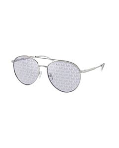 Michael Kors Arches 58 mm Silver Sunglasses