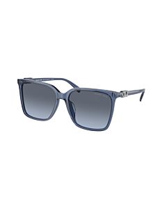Michael Kors Canberra 58 mm Transparent Blue Sunglasses