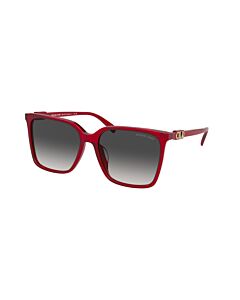 Michael Kors Canberra 58 mm Transparent Red Sunglasses