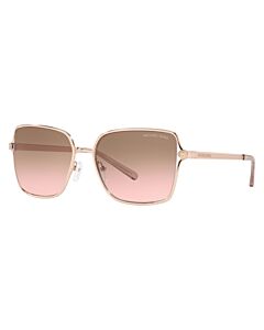 Michael Kors Cancun 56 mm Shiny Rose Gold Sunglasses