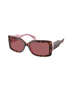 Michael Kors Corfu 56 mm Dark Tortoise/Geranium Sunglasses