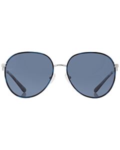 Michael Kors Empire 58 mm Silver/Blue Tortoise Sunglasses