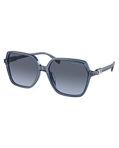 Michael Kors Jasper 60 mm Blue Transparent Sunglasses
