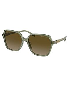 Michael Kors Jasper 60 mm Green Transparent Sunglasses
