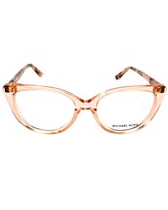 Michael Kors Luxemburg 52 mm Transparent Peach Eyeglass Frames