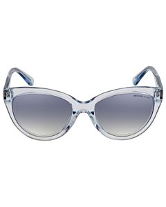 Michael Kors Makena 55 mm Transparent Blue Sunglasses