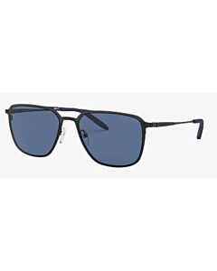 Michael Kors Trenton 57 mm Shiny Black Sunglasses