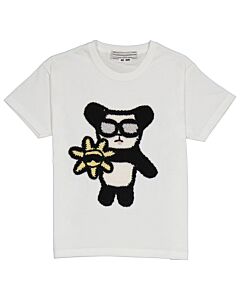 Michaela Buerger Girls White Cool Panda T-Shirt