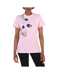 Michaela Buerger Pig On Moon T-Shirt in Pink