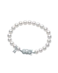 Mikimoto 6.5mm-6mm "A" Quality Akoya Pearl Bracelet With 18K White Gold Clasp