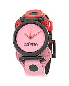 Women's The Cuff Leather (Cuff) Pink Dial Watch