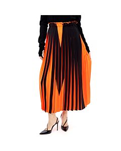 MM6 Ladies Bicolor Pleated Skirt