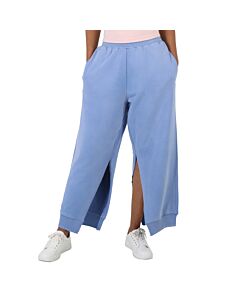 MM6 Ladies Iris Blue Sporty Open Seam Sweatpants, Size Small
