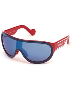 Moncler 00 mm Red Sunglasses