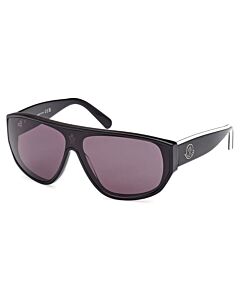 Moncler 00 mm Shiny Black Sunglasses
