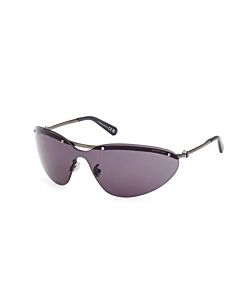 Moncler 00 mm Shiny Gunmetal Sunglasses