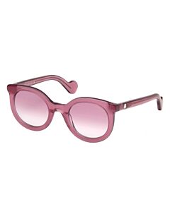 Moncler 51 mm Shiny Fuchsia Sunglasses