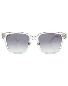 Moncler 53 mm Shiny Transparent Crystal Sunglasses