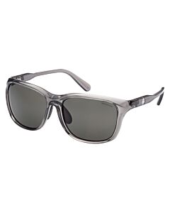 Moncler 60 mm Transparent Grey Sunglasses