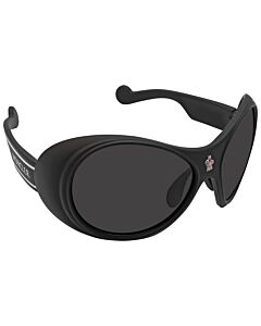 Moncler 64 mm Matte Black Sunglasses