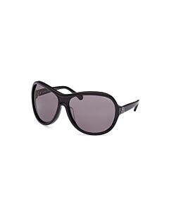 Moncler 69 mm Shiny Black Sunglasses