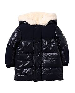 Moncler Boys Navy Comil Down Puffer Jacket