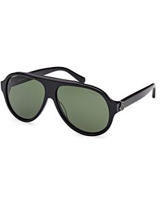 Moncler Caribb 59 mm Black Sunglasses