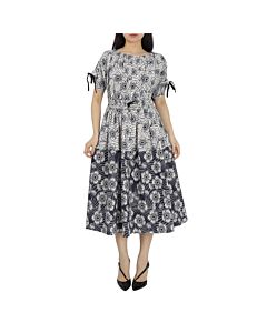 Moncler Cotton Poplin Floral Print Dress, Brand