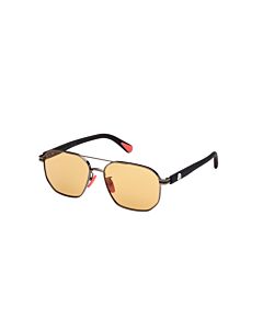 Moncler Flaperon 56 mm Shiny Gunmetal Sunglasses
