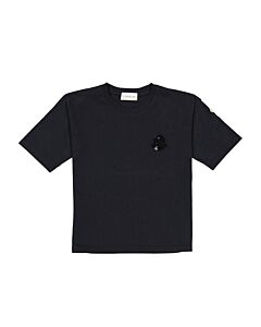 Moncler Girls Black Logo Patch T-Shirt