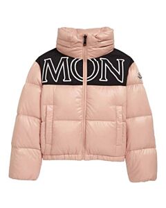Moncler Girls Pink Gers Quilted Down Jacket