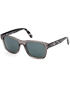 Moncler Glancer 55 mm Shiny Grey Sunglasses