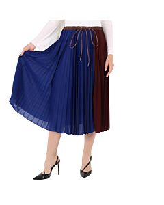 Moncler Ladies Blue 1952 Skirt In Polyester