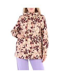 Moncler Ladies Light Pink Abstract-Print Treberon Jacket, Brand Size 1 (Small)